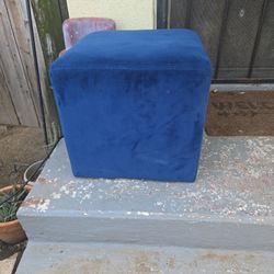 Blue Small Ottoman