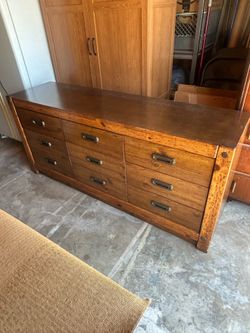 Vintage 9 Drawer Dresser