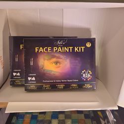 2x Face Paint Kit - 12 Colors, High Quality, Non Toxic, Party Time!! 