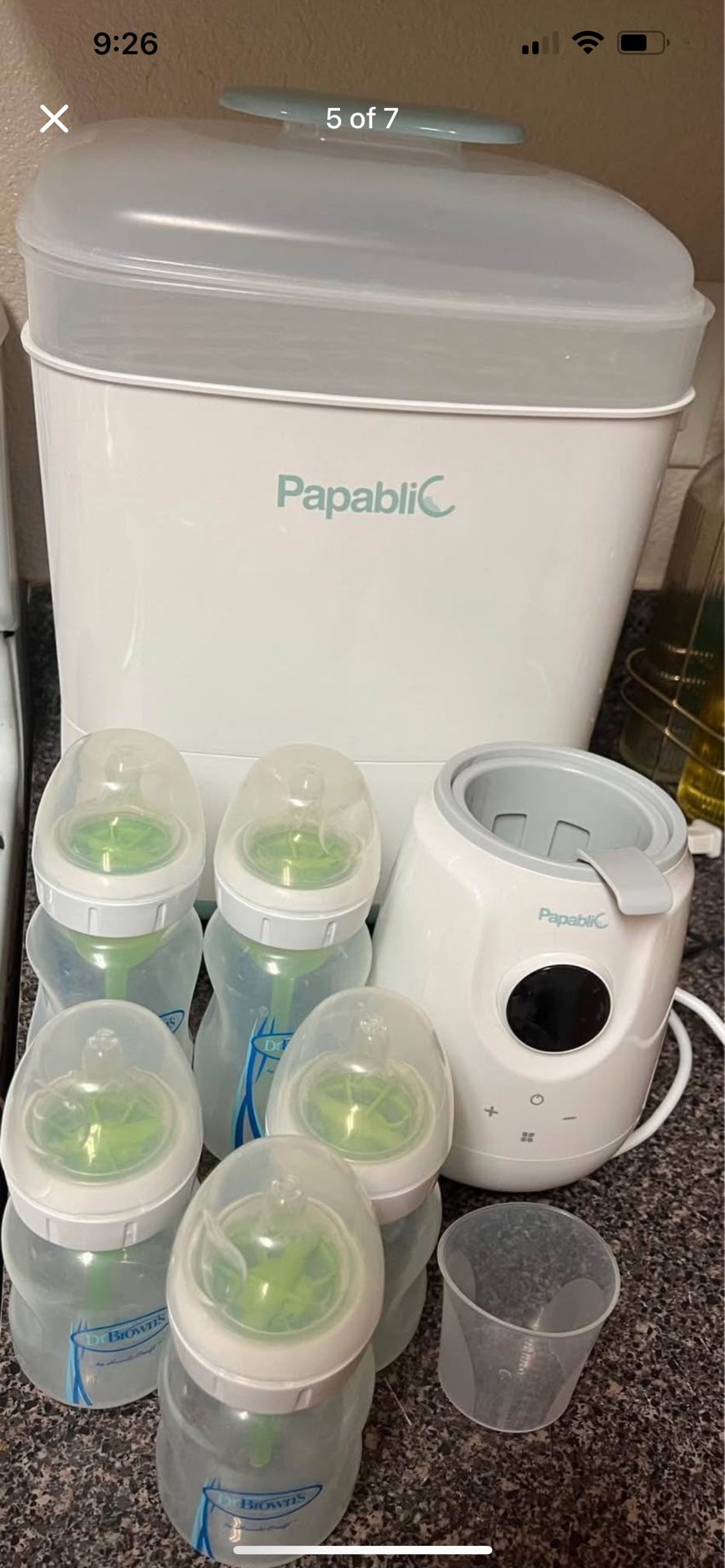 Bottle Warmer, Sanatizer And Dryer And Bottles