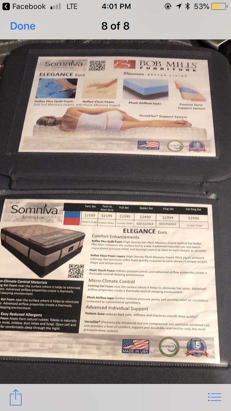 SOMNIVA Mattress Elegance Style