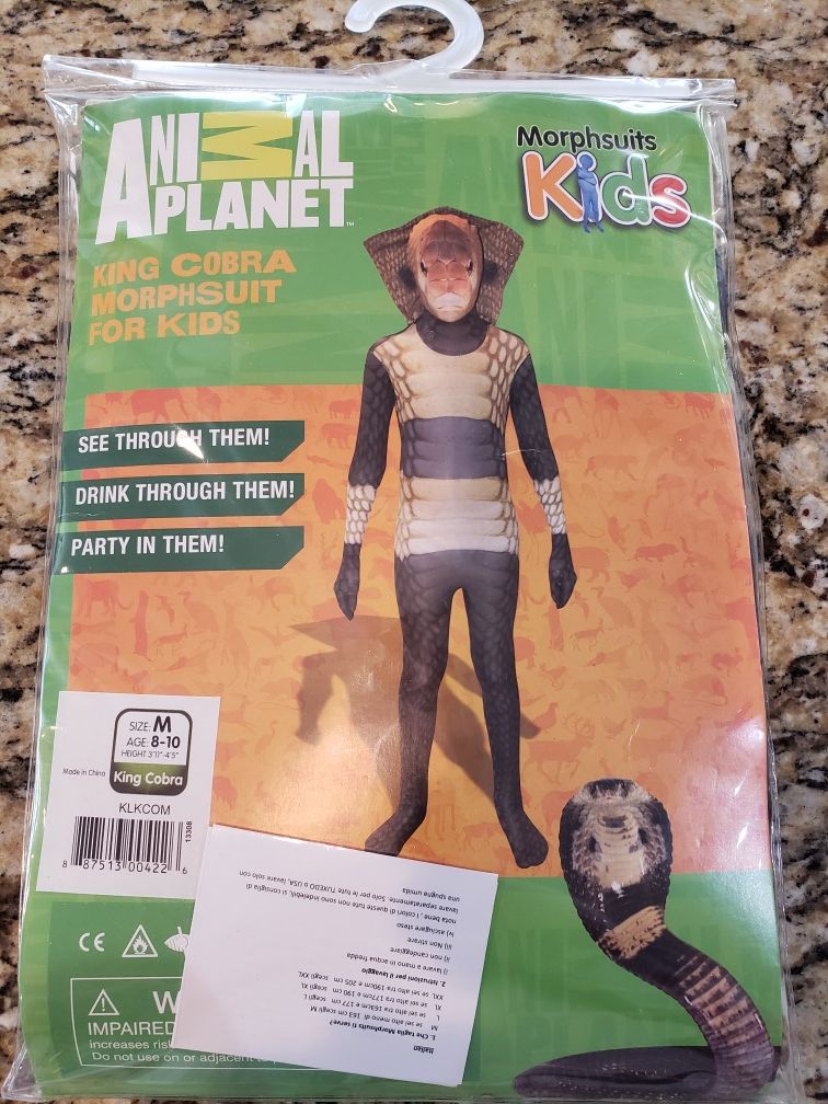 Kids M (8-10) Costume - King Cobra Morphsuit