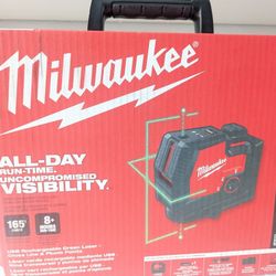 Milwaukee RECHARGEABLE Green Cross & Plum Point Laser Combo 