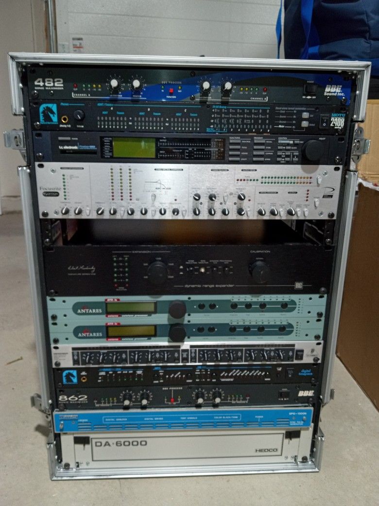 Stage Gear In Case Portable All Power Up 862 Sonic Maximizer Leiteh Hedco DA-6000 Digital Timepiece Platinum Mixmaster Deenoiser Antares r