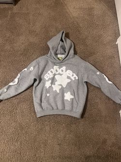 gray sp5der hoodie