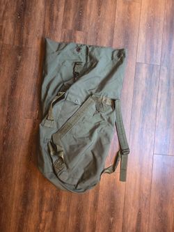 Vietnam Era Green Canvas Duffel