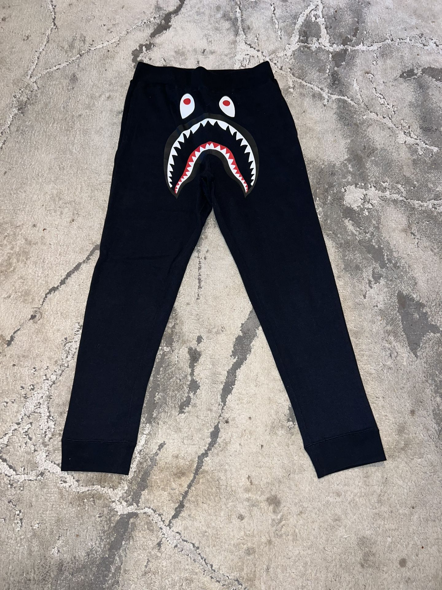 Bape Black / Camo Pocket Shark Sweat Pants🪖