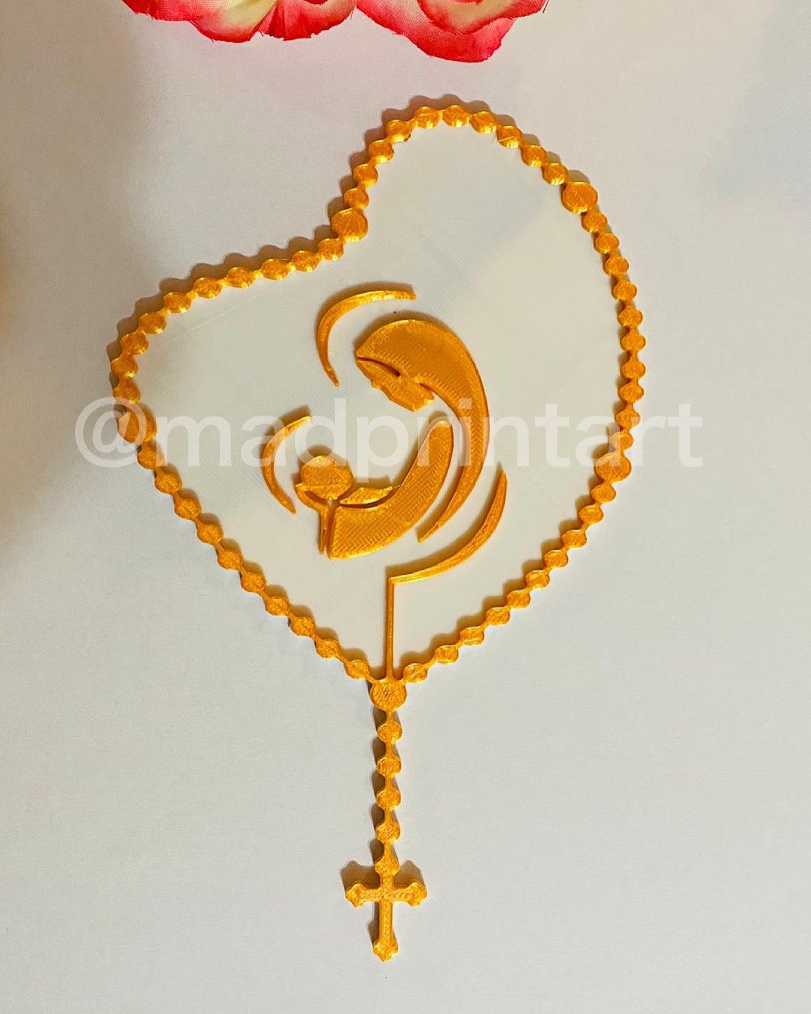 3D Printed Rosary ๐ฟ Sign Dia De Las madres