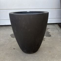 Black Plastic Planter