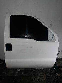 White Ford F250 Truck Front Door Shell with Glass Right