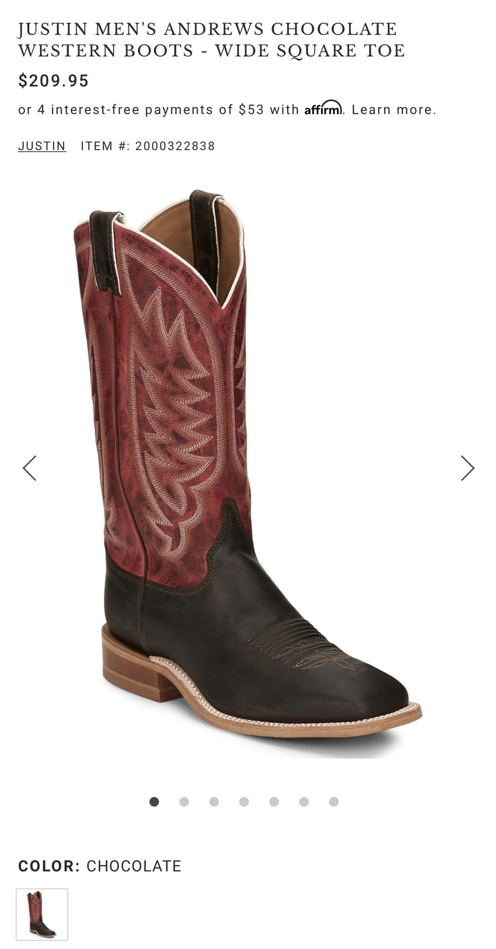 Justin jaelle clearance boots