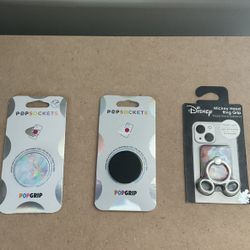 2 Popsockets 1 Mickey Mouse Ring Grip 