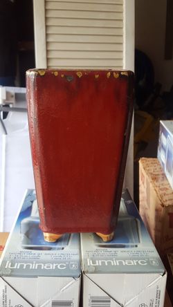 Brick red vase