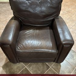 Leather Chair Recliner • Brown