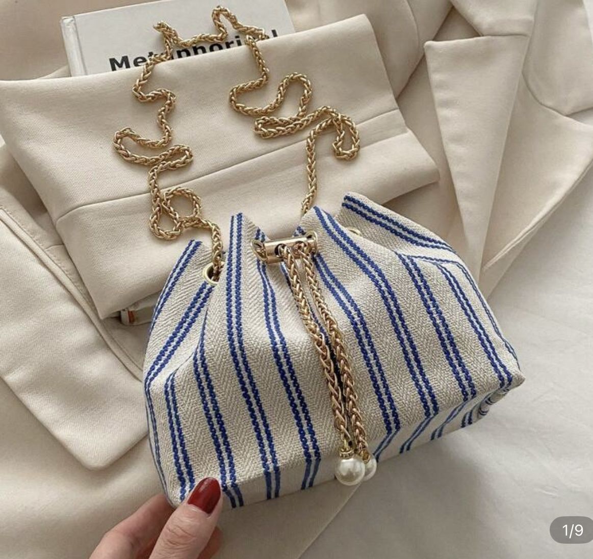 Blue Stripes Purse