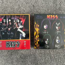 KISS Puzzles - 1996 Reunion/SoloFaces - Lot of 2 - NOS - Sealed