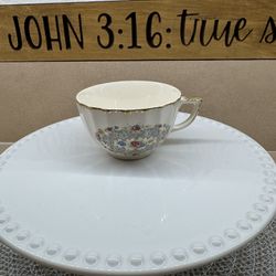 1 Vintage The Sebring Pottery Co USA 22k Gold Floral Teacup