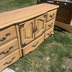 Progressive Dresser and Queen Headboard Footboard 