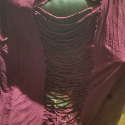 Boutique Long Ripped Blouse 1x 2x 3x