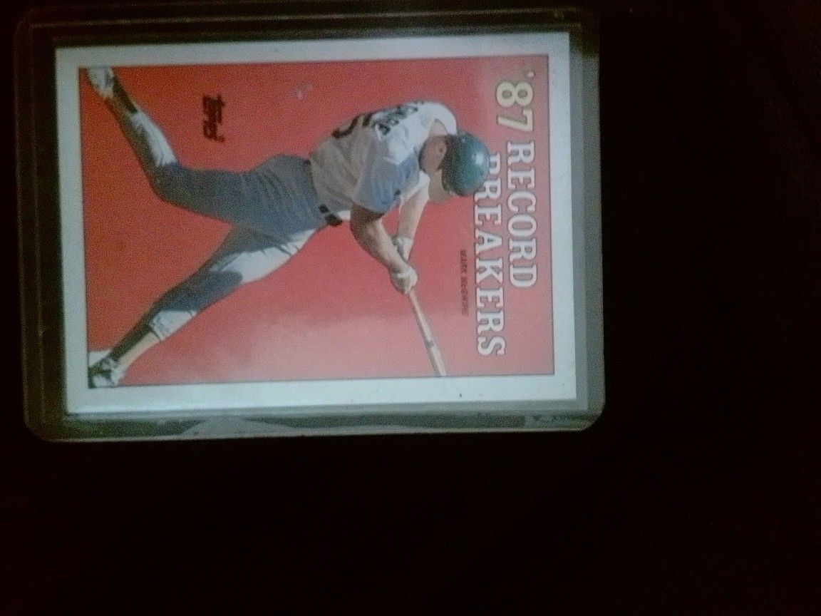 Mark McGwire #3 Topps 87' RECORD BREAKERS ***ERROR CARD*