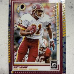2025 Donruss Optic Stars Parallel Art Monk #122 Washington Redskins 