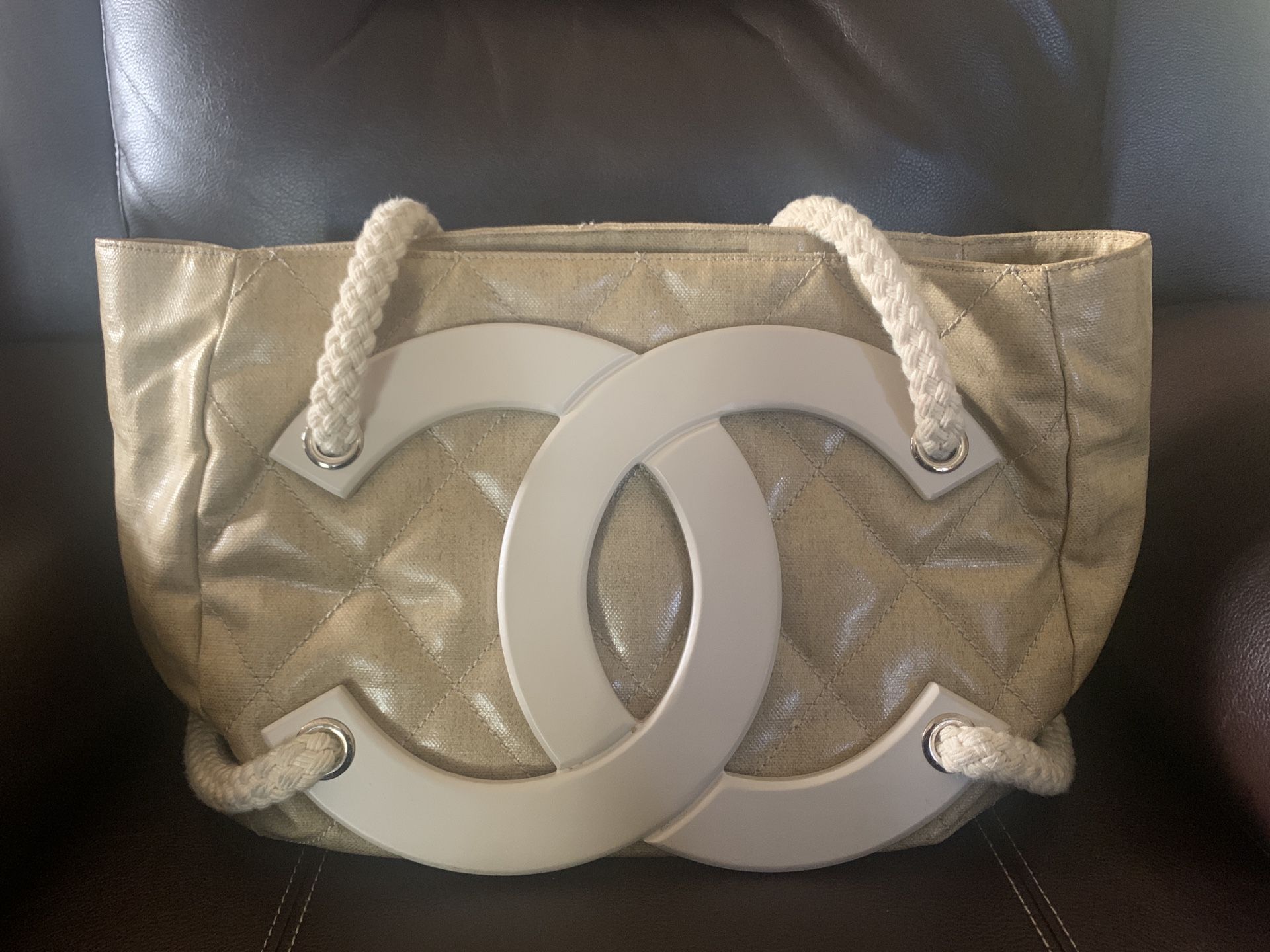 Limited Chanel Bag, Yacht Tote Bag, XL wool