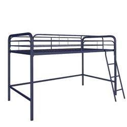Blue Twin Loft Metal Bed $120