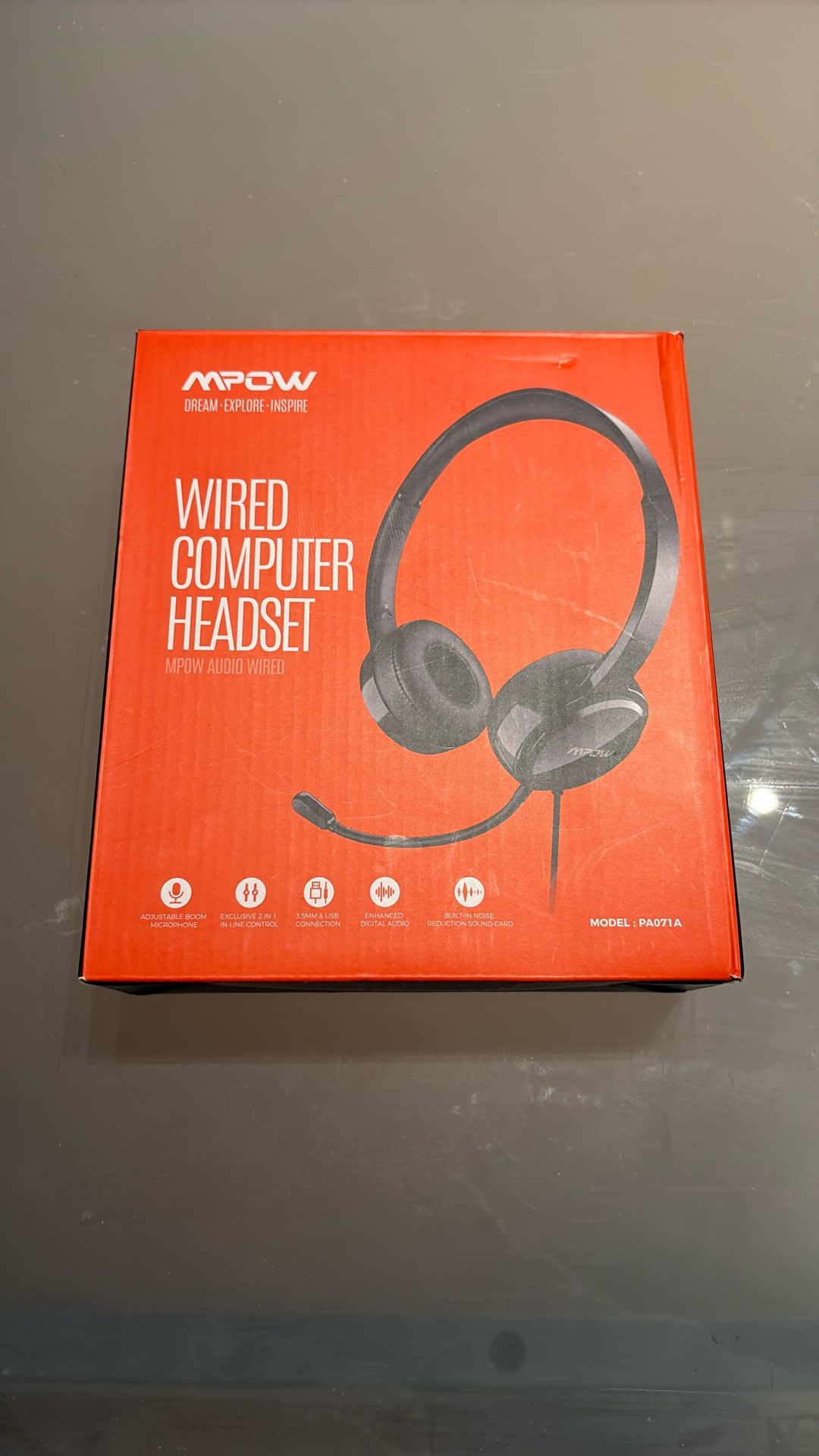 MPOW Wired computer headset