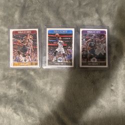 An assortment of 6 2017 Panini NBA Hoops Basketball Cards. (A $30 Value!)
