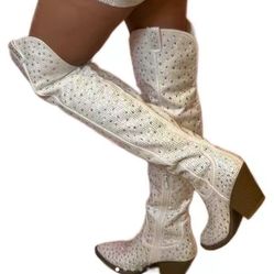 New In Box rhinestone Boots