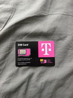 T-Mobile SIM Card Nano Micro Standard