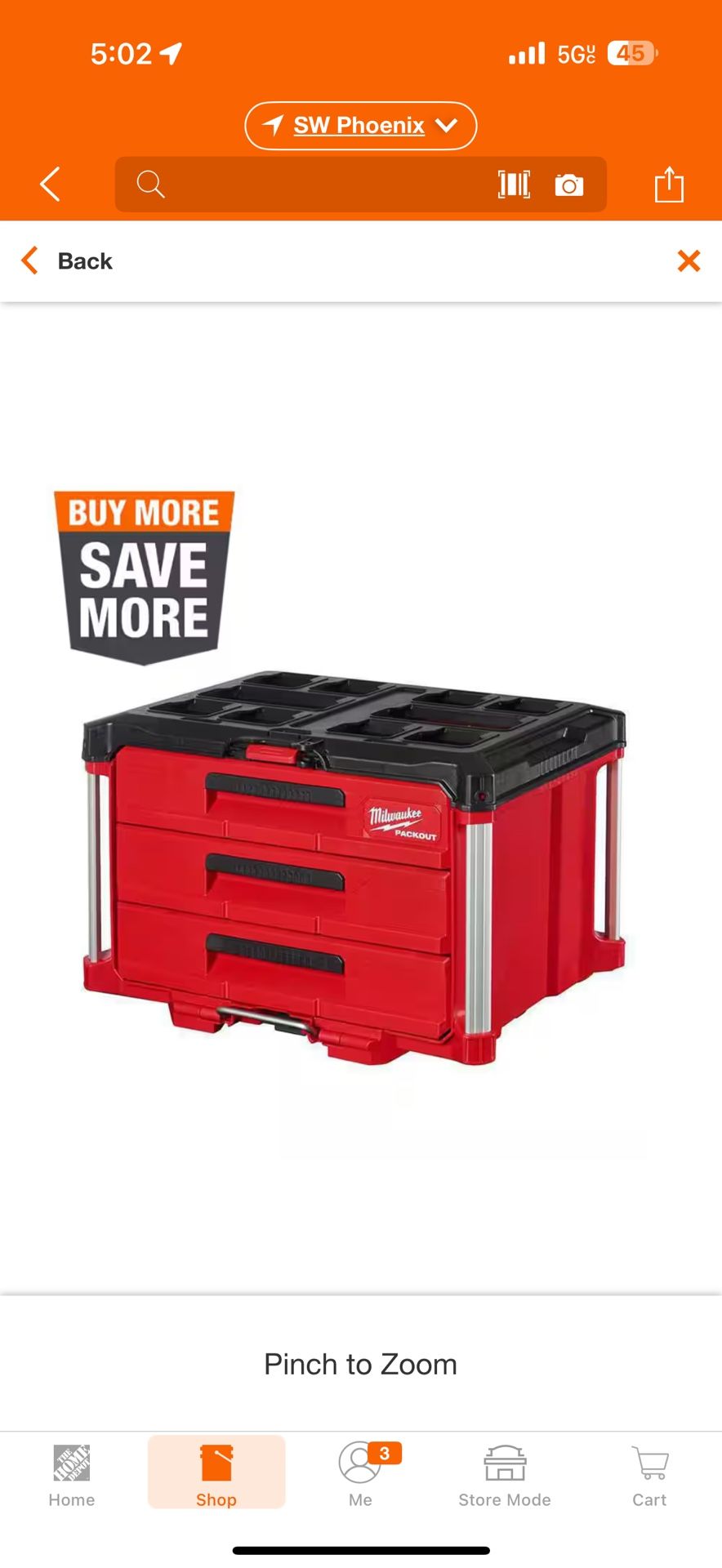 Milwaukee 3 Drawer Packout