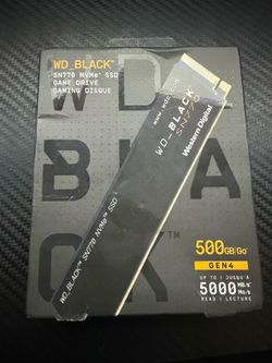 WD Black 500GB nvme SSD