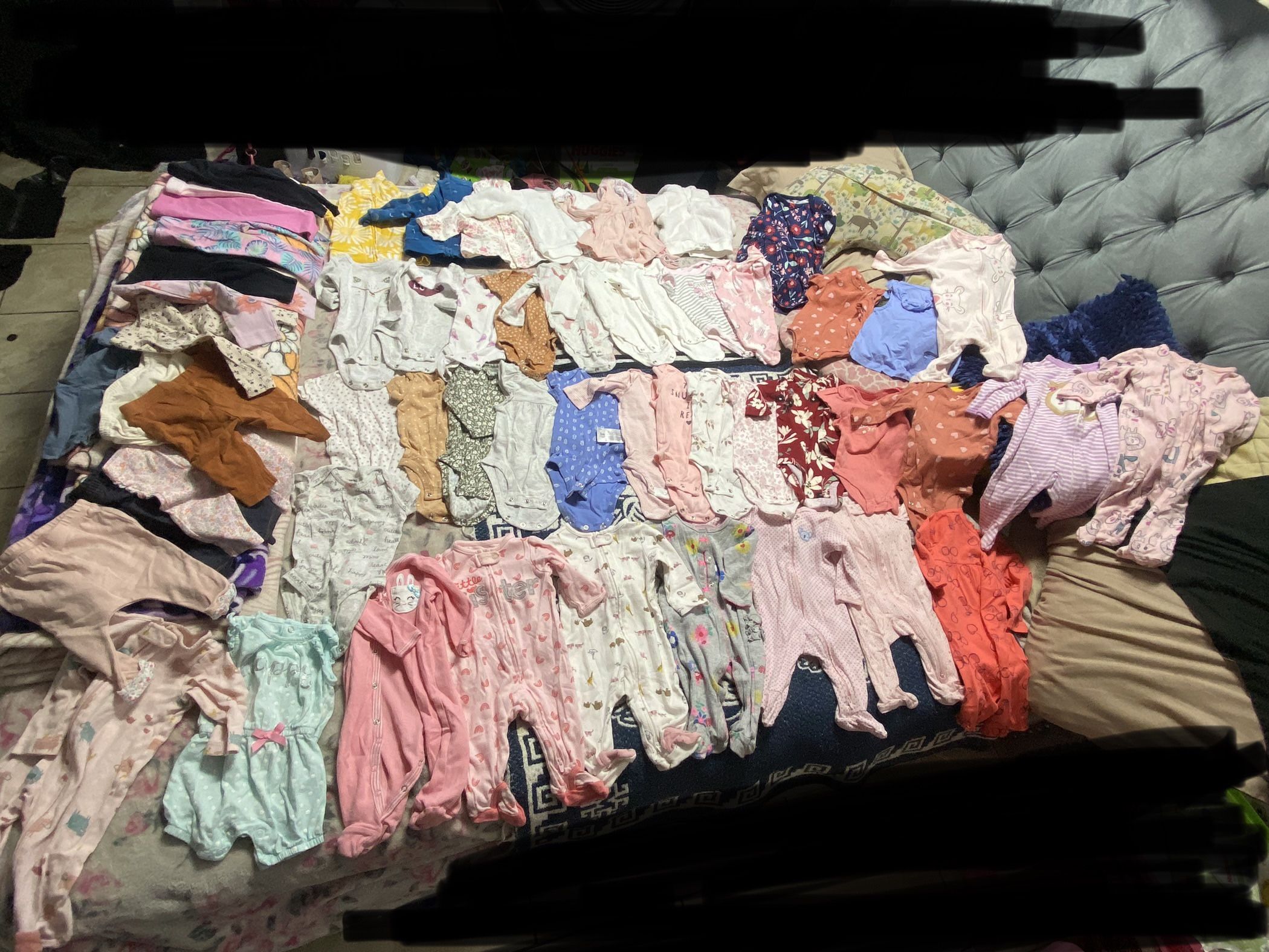 3M Baby Girl Clothing 50 Pieces