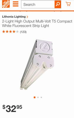 2-Light High Output Multi-Volt Compact Fluorescent Strip Light