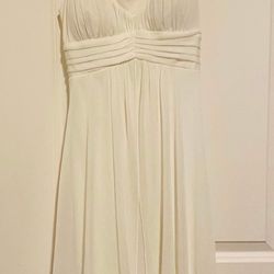 New Women White Dress Size S
