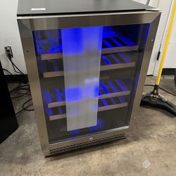 Wine Cool Single Door Dual Temperature Zone Under Counter Glass Door