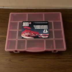 Adjustable Compartment Hardware Organizer Box With Dividers - Durable Plastic Screw Organizer For Nuts, Bolts, Screws, Nails, and Small Hardware