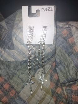 Rue21 Cross Earrings 