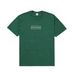 Supreme KAWS Chalk Logo Tee - Light Pine