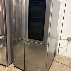 LG FRIDGE SIDE BY SIDE WITH SHOW CASE, ICE MAKER USED LIKE NEW 60 days warranty
