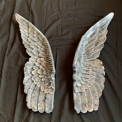 Angel wings set wall art