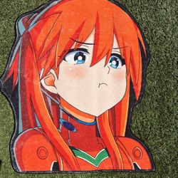 Neon Genesis Evangelion Asuka Soft Rug 40 Inches X 30 Inches Brand New 