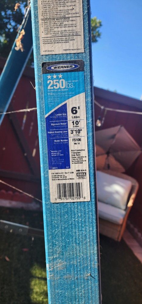 Werner 6ft Ladder