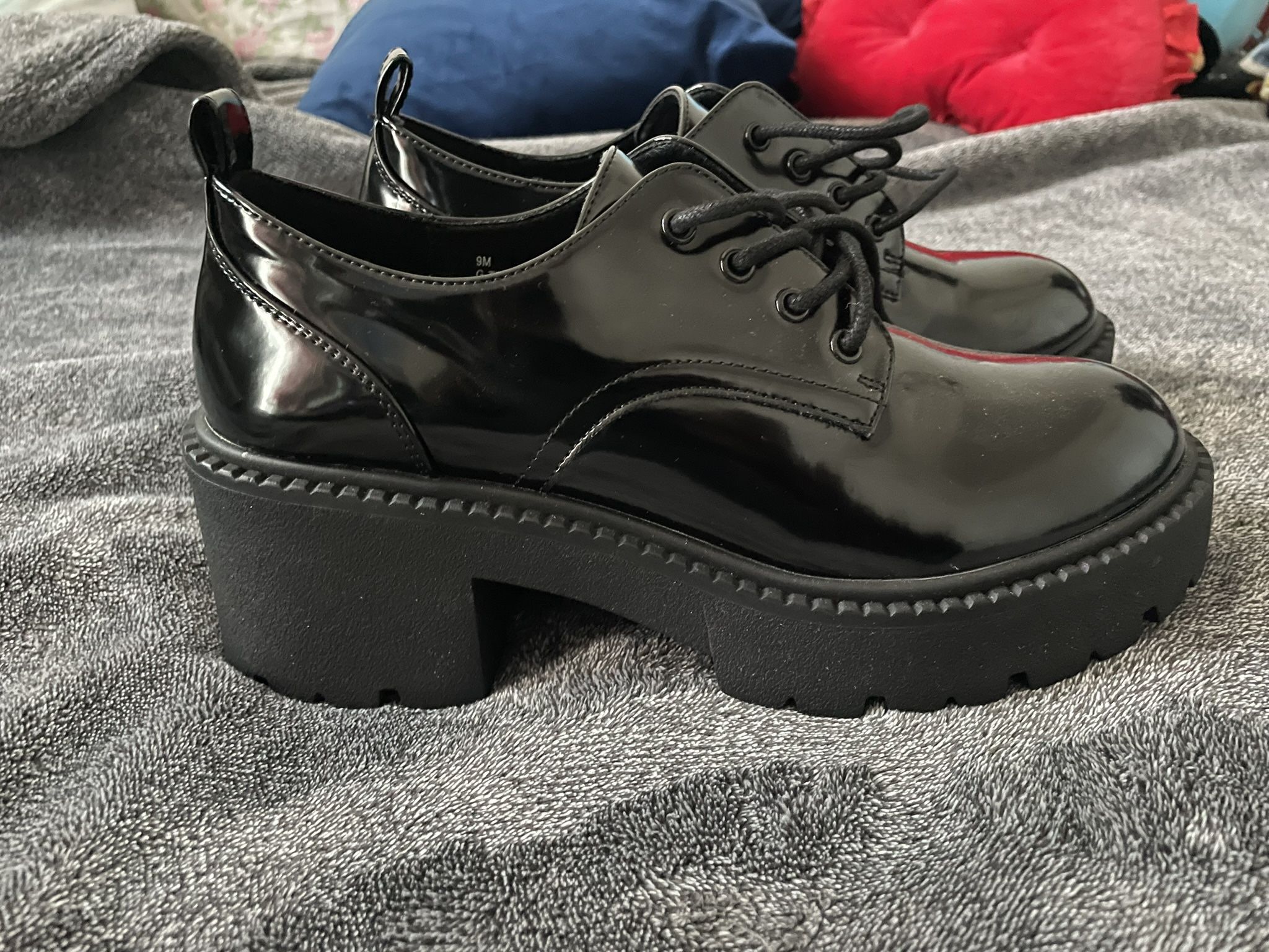 Platform Leather Loafers