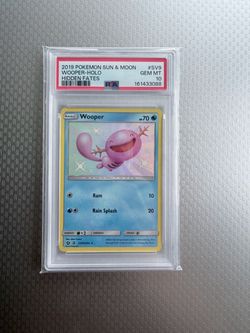 Wooper Holo PSA 10 Hidden Fates Pokemon Card