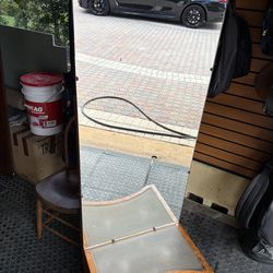 Full length art deco mirror with lighted base