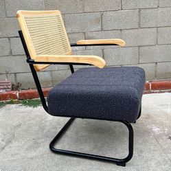 Modern Contemporary Rattan Industrial Accent Armchair 