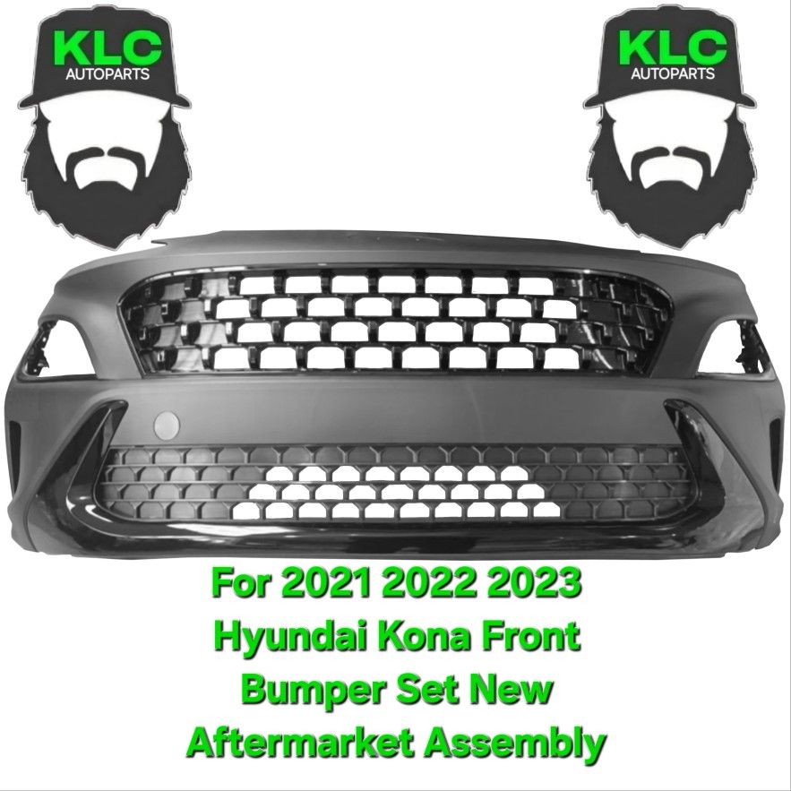 For 2021 2022 2023 Hyundai Kona Front Bumper Set New Aftermarket Assembly