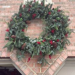 48 Inch Lighting Christmas Wreath